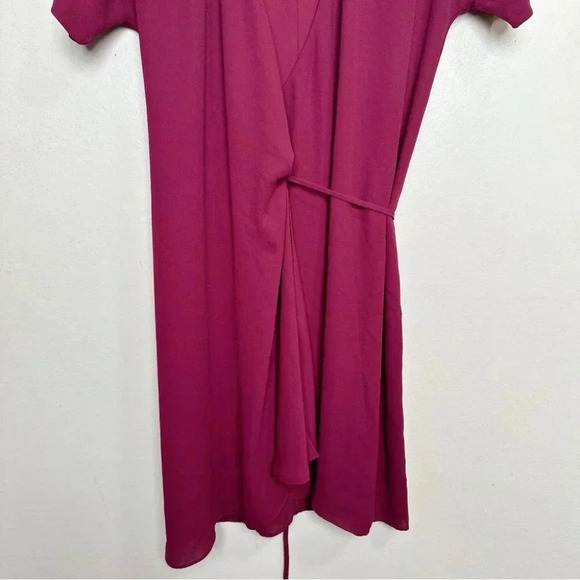 Aritzia Babaton  Womens Xsmall Wrap Burgundy Wallace Dress - Picture 7 of 13
